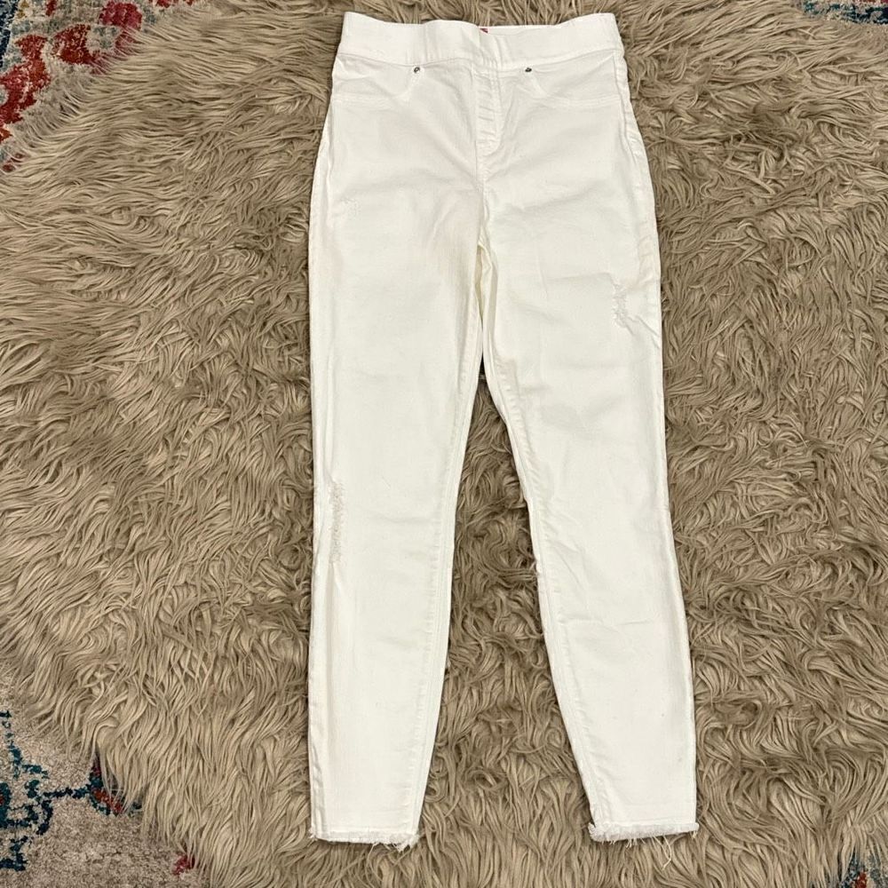 Spanx white jeans size small